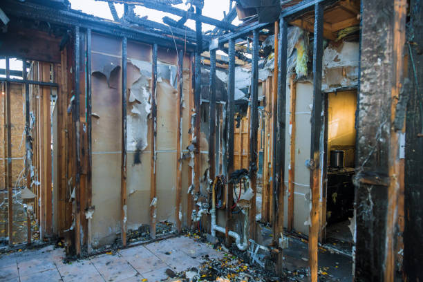 Professional Fire Board Up technician working in North Fort Myers, FL